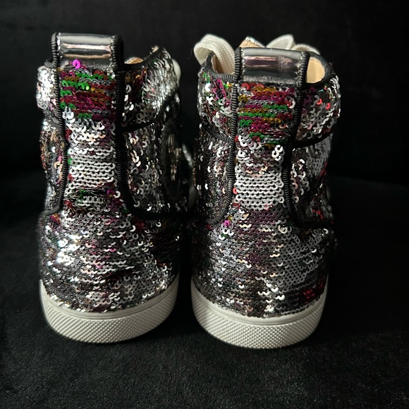 Authentic Luxury sneakers sequins classic. Red bottoms - Picture 8 of 12
